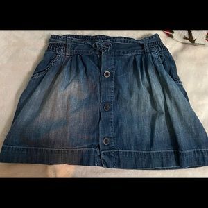 Denim Skirt with Buttons